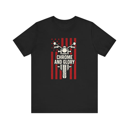 Chrome & Glory Patriotic Graphic Tee - Unisex Jersey Short Sleeve Shirt