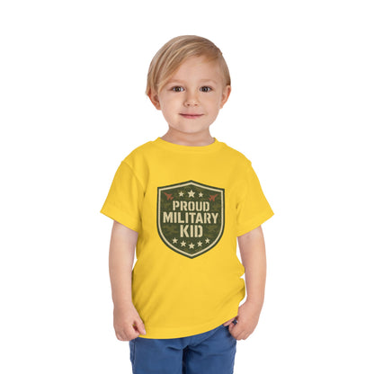 Proud Military Kid Toddler Tee, Kids Clothing, Military Family Gift, Short Sleeve Shirt, Patriotic Toddler Outfit, Boys and Girls Apparel
