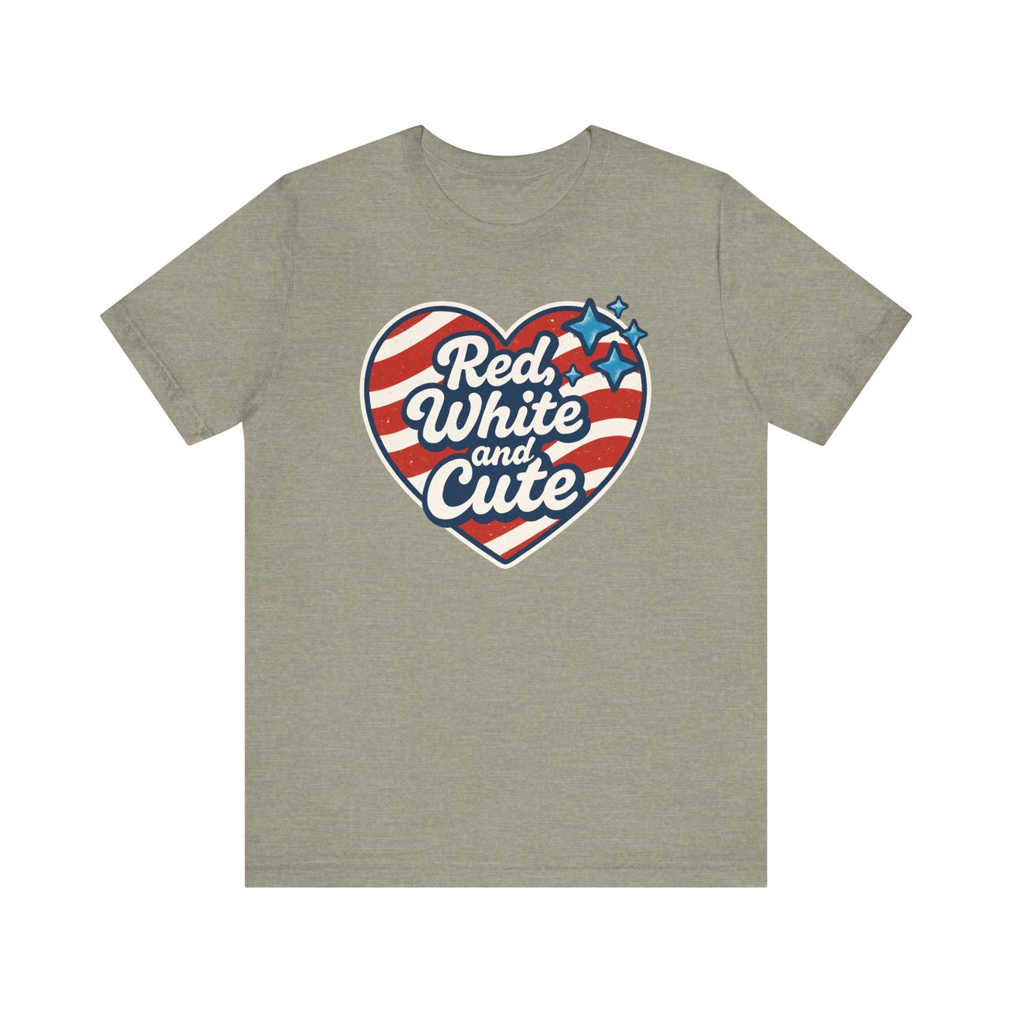 Red, White and Cute Patriotic Summer Shirt