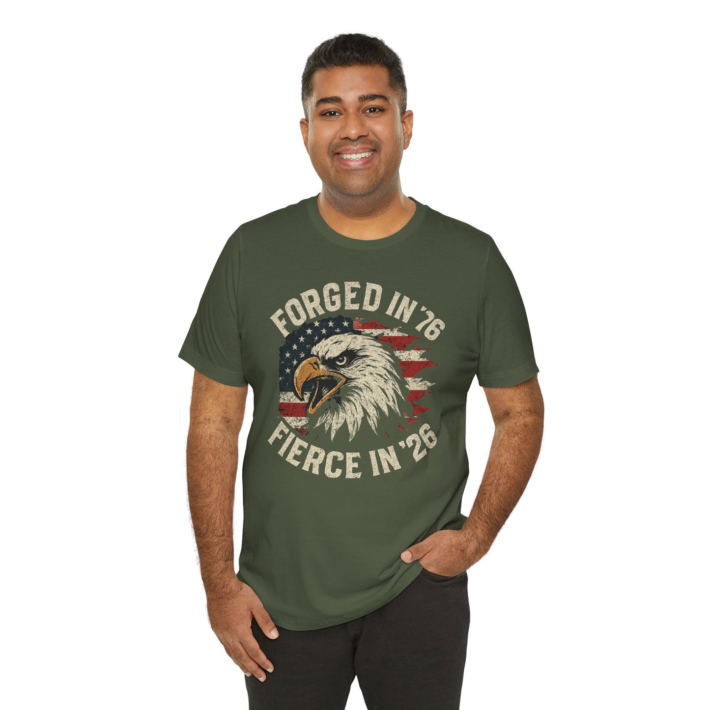 Short Sleeve Tee - Forged in 1776 Fierce in 2026 250 Years Anniversary