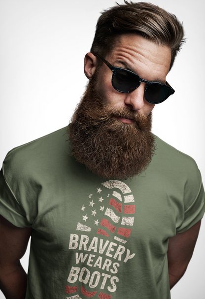 Bravery Wears Boots tee