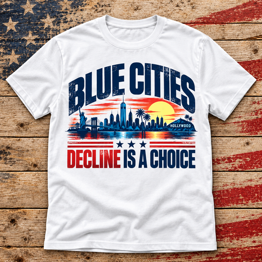 Blue Cities Skyline Tee