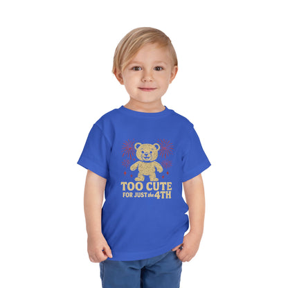 Toddler 4th of July Tee, Cute Bear Short Sleeve Shirt