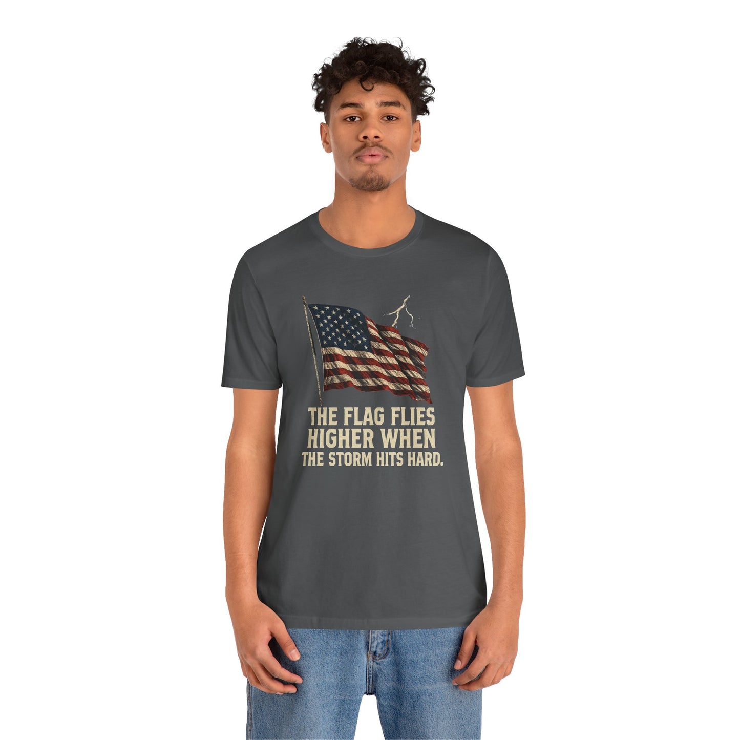 Flag Flies Higher Patriotic Tee