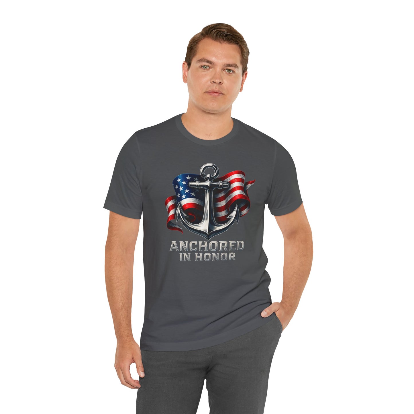 Navy Support Tee - Unisex Jersey Short Sleeve