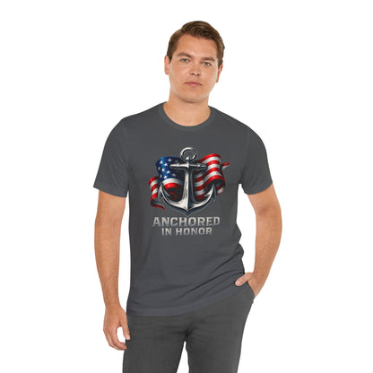 Navy Support Tee - Unisex Jersey Short Sleeve
