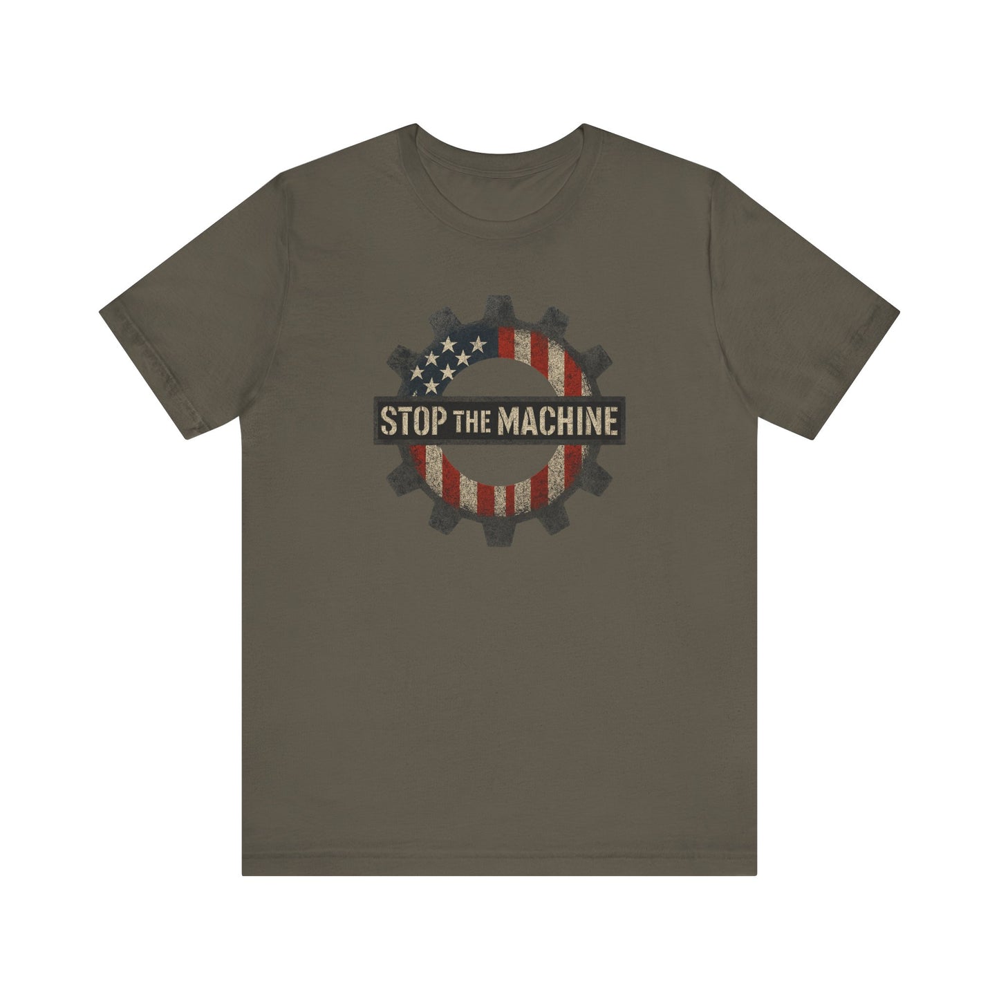 T-Shirt - Stop the Machine Unisex Jersey Short Sleeve Tee