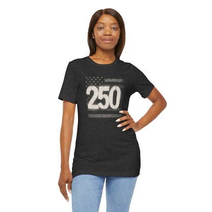 Patriotic Graphic Tee with 250 Design