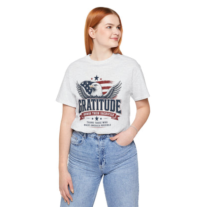 Gratitude Eagle Patriotic T-Shirt