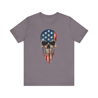 Patriotic Skull Graphic Tee