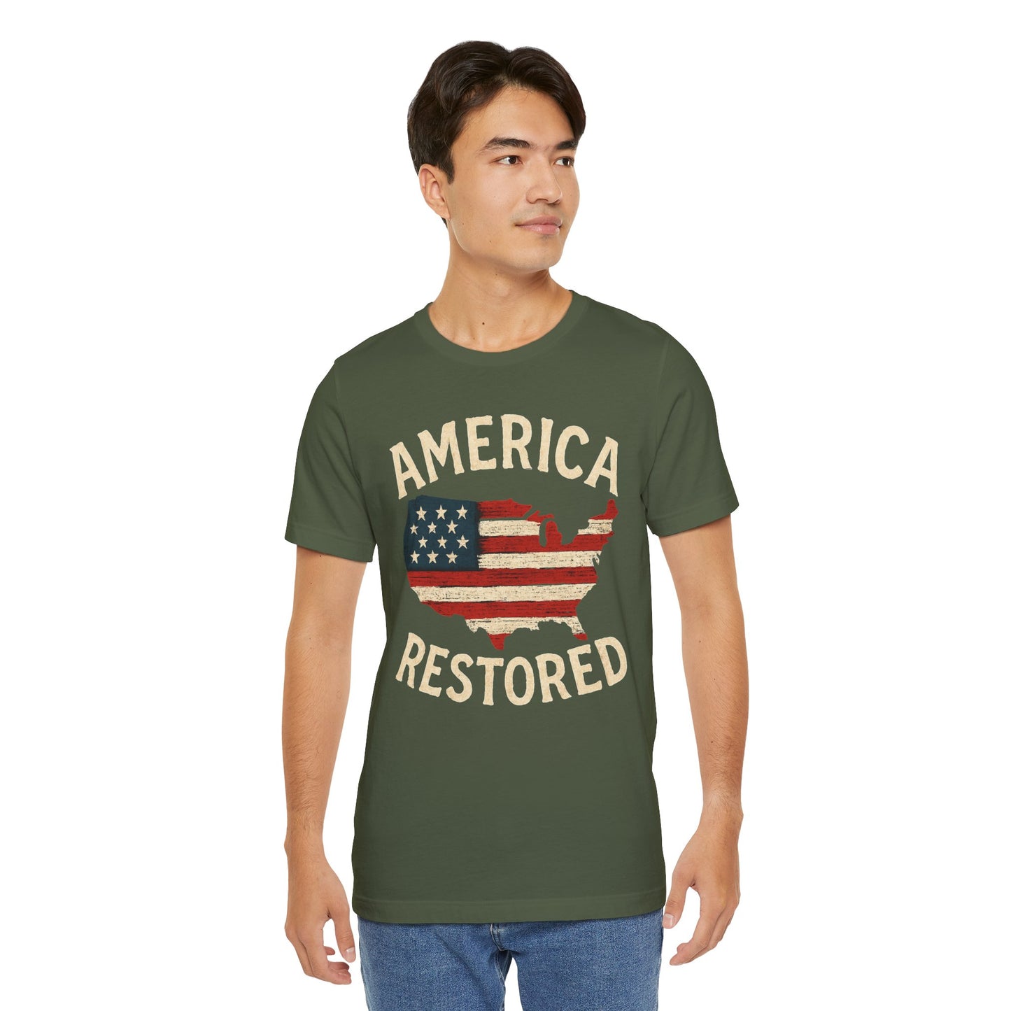T-Shirt - Great News America's Back and "American is Restored" Tee