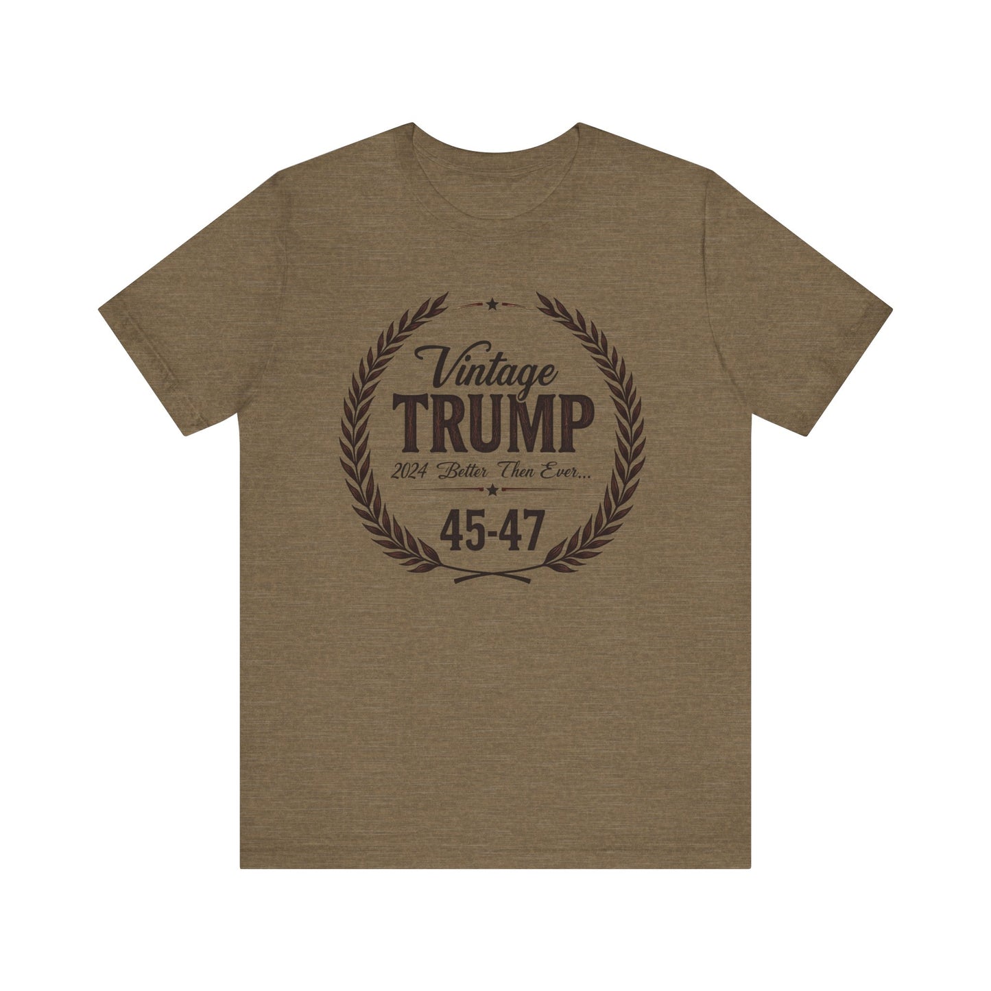 Vintage Trump Unisex Tee - 45-47, Casual Wear, Gift for Republicans, Political Humor Shirt, Election Day Apparel