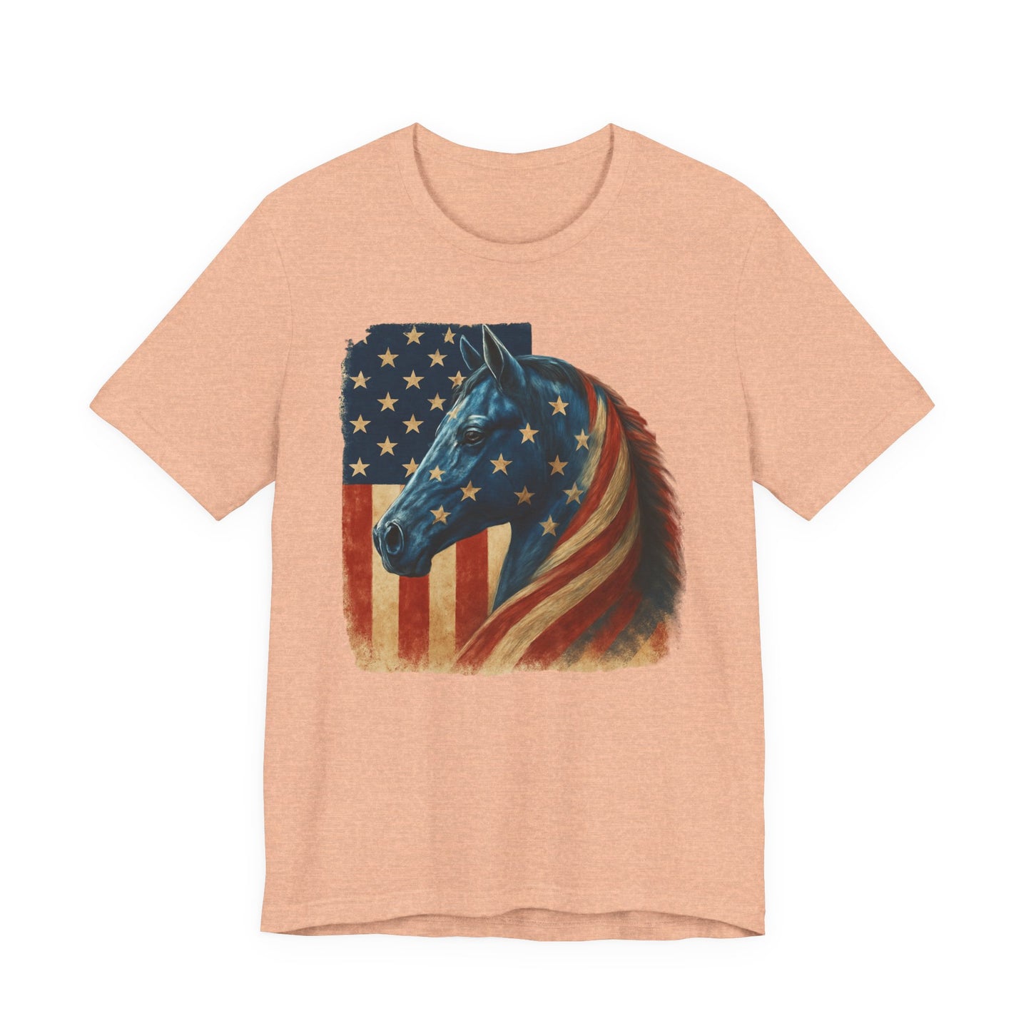 Patriotic Horse Lover T-Shirt — USA Equestrian Tee