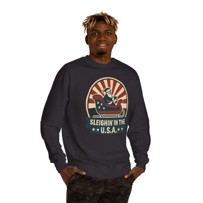 Sleighing in the USA Sweatshirt