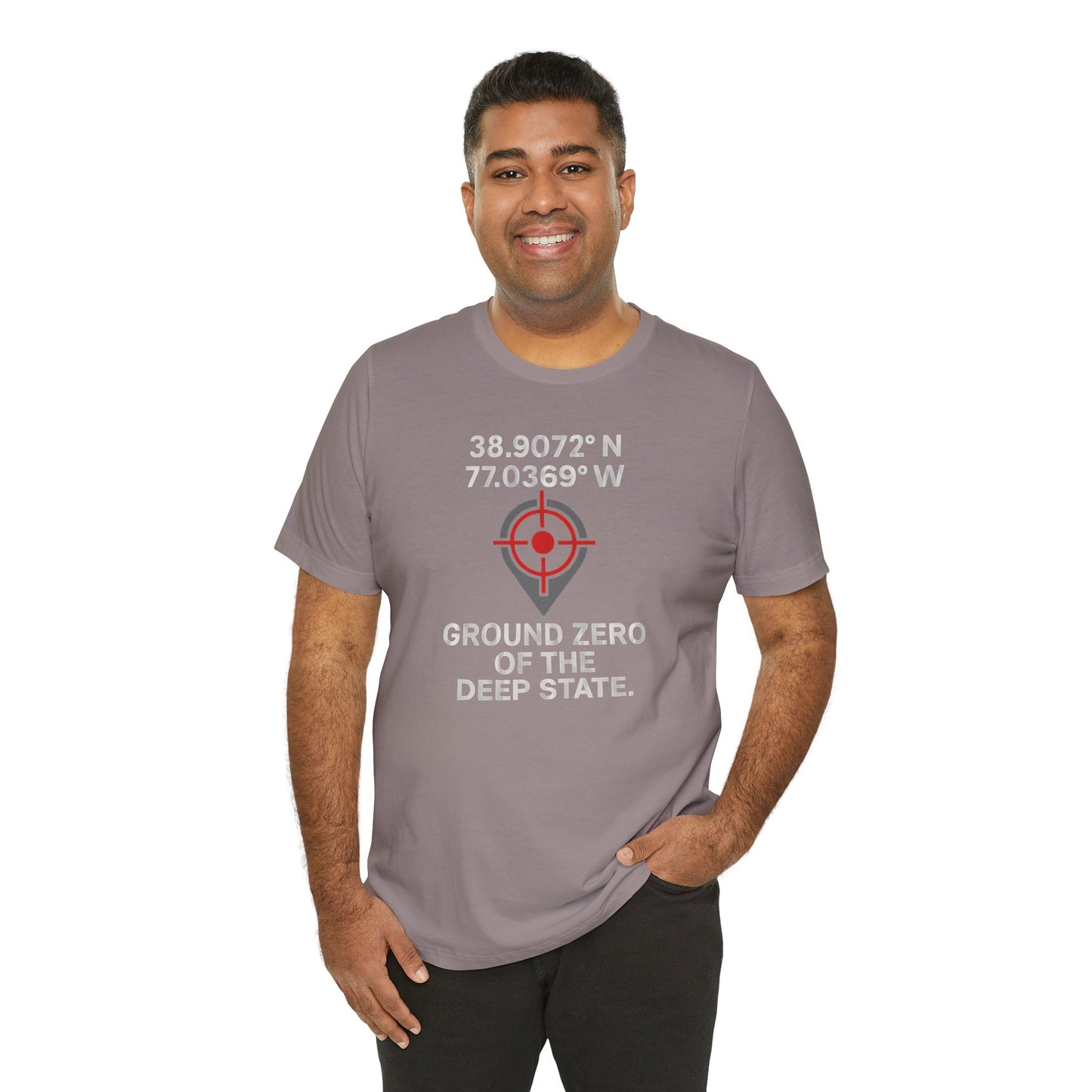 Deep State Coordinates Unisex Tee, Casual Graphic Tee, Unique Gift