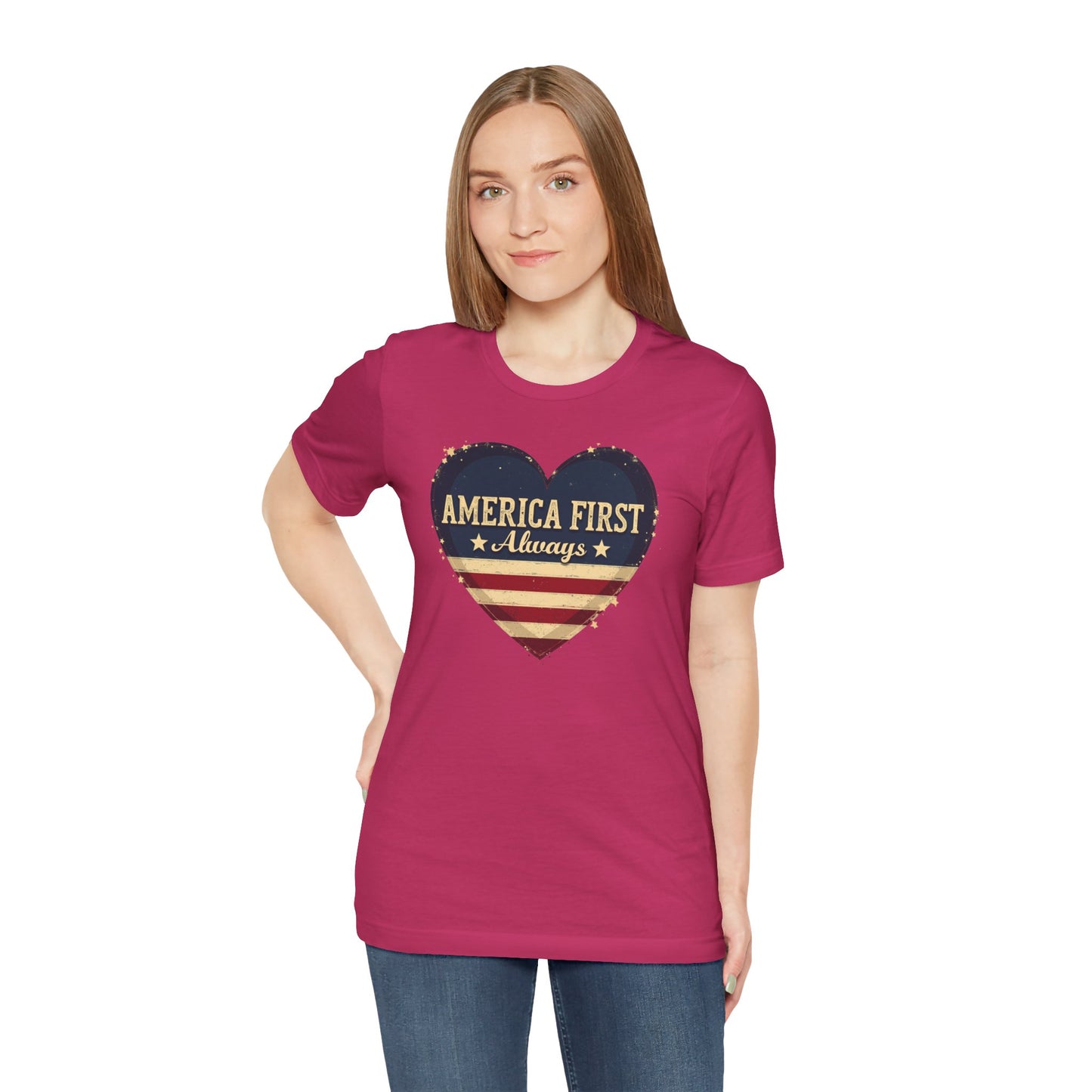 Patriotic Tee: Always America First