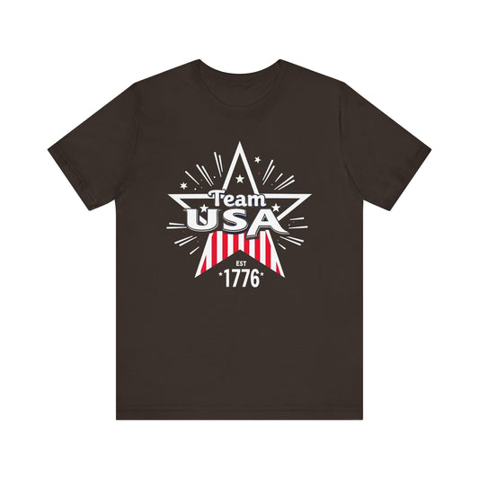 Team USA Unisex Jersey Tee - Patriotic Celebration Shirt