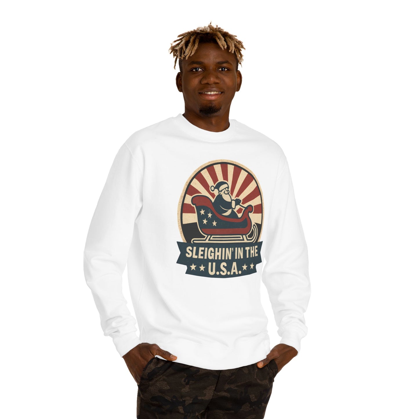 Sleighing in the USA Sweatshirt