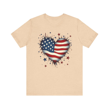 Patriotic Heart Tee - Unisex Jersey