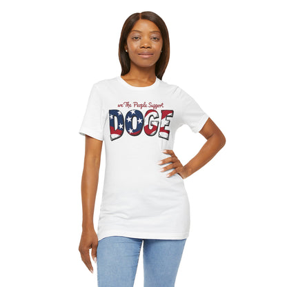 We The People Support DOGE Unisex Jersey Tee