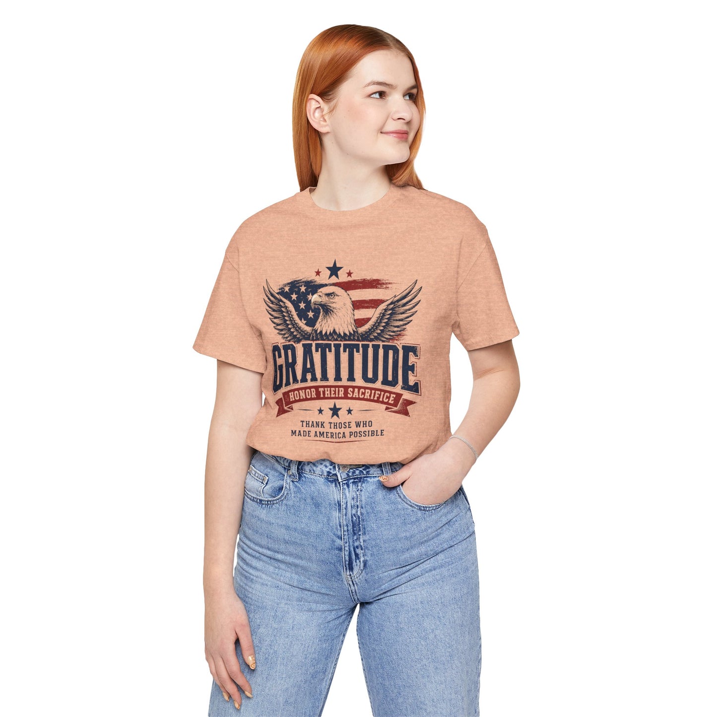 Gratitude Eagle Patriotic T-Shirt