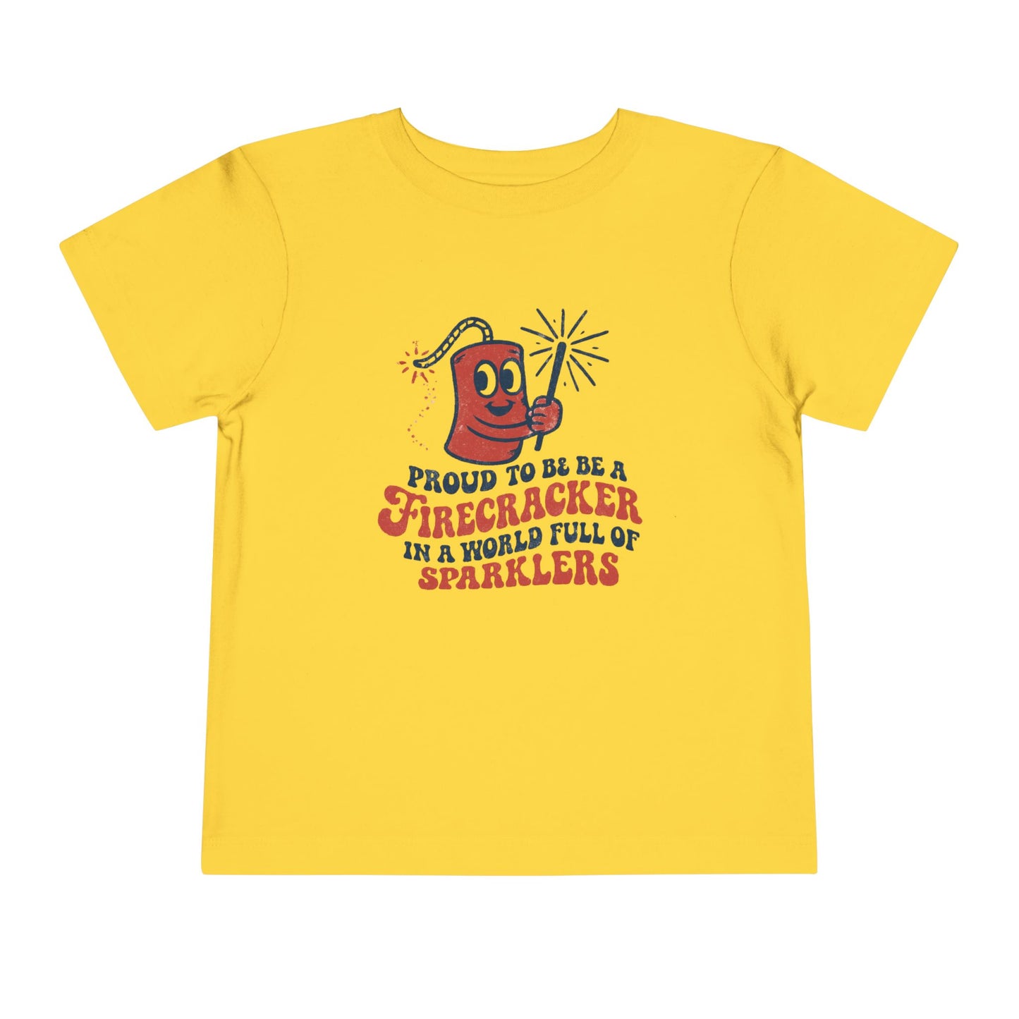 Proud to be a Firecracker Shirt, Kids Summer Apparel Celebration Tee