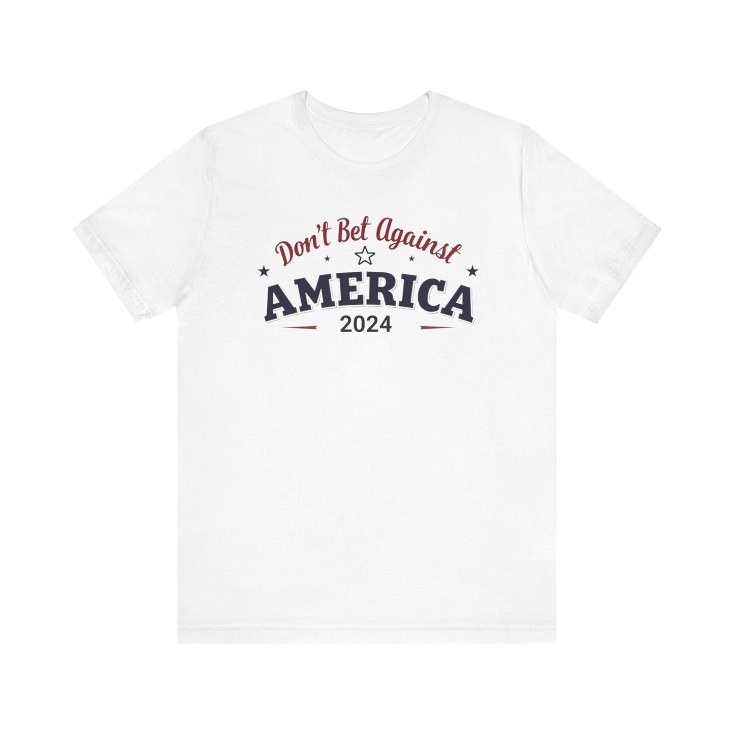 America 2024 Unisex Short Sleeve Tee - Patriotic T-Shirt, Independence Day, Election 2024, Gift for Veterans, USA Pride