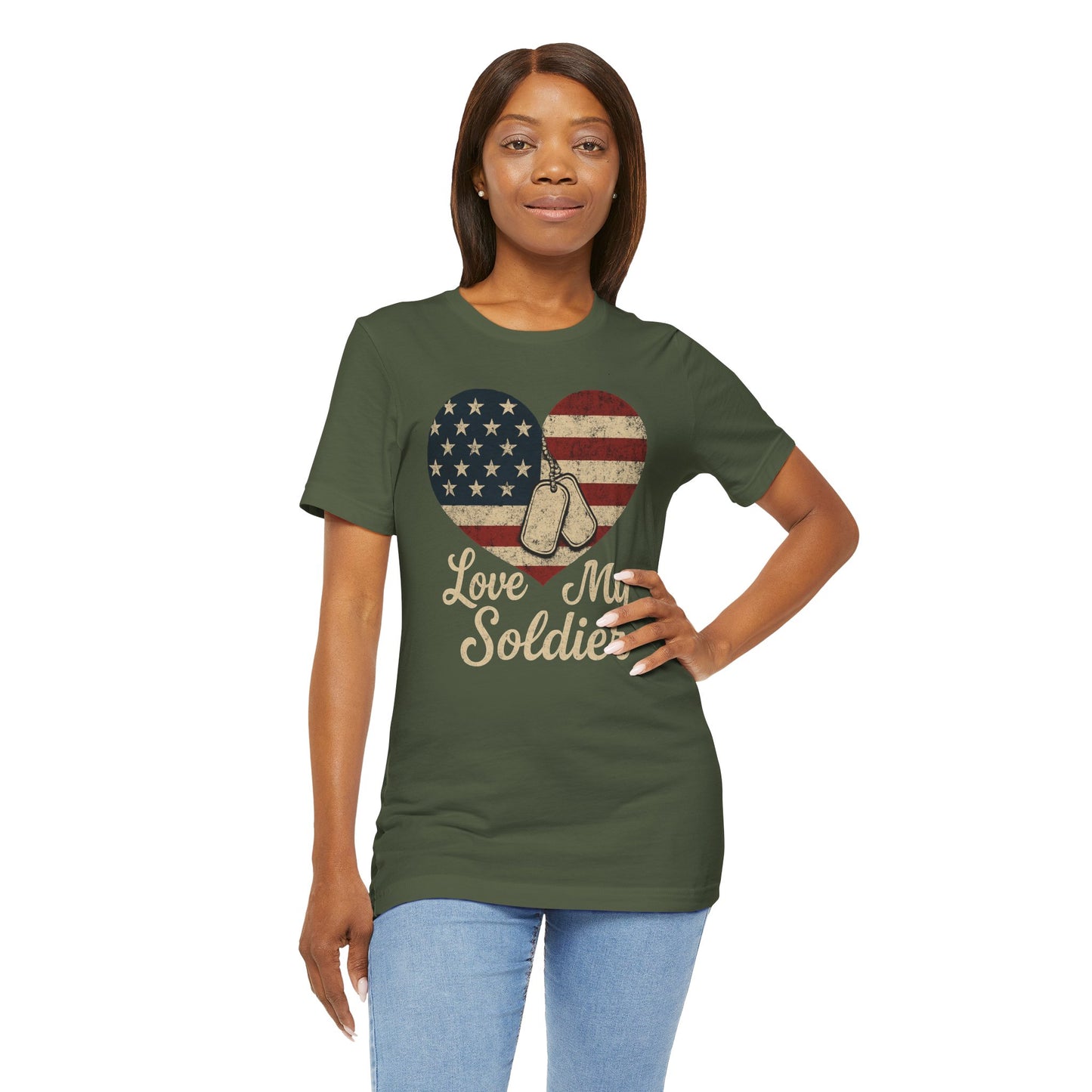Love My Soldier Tee, Patriotic T-Shirt
