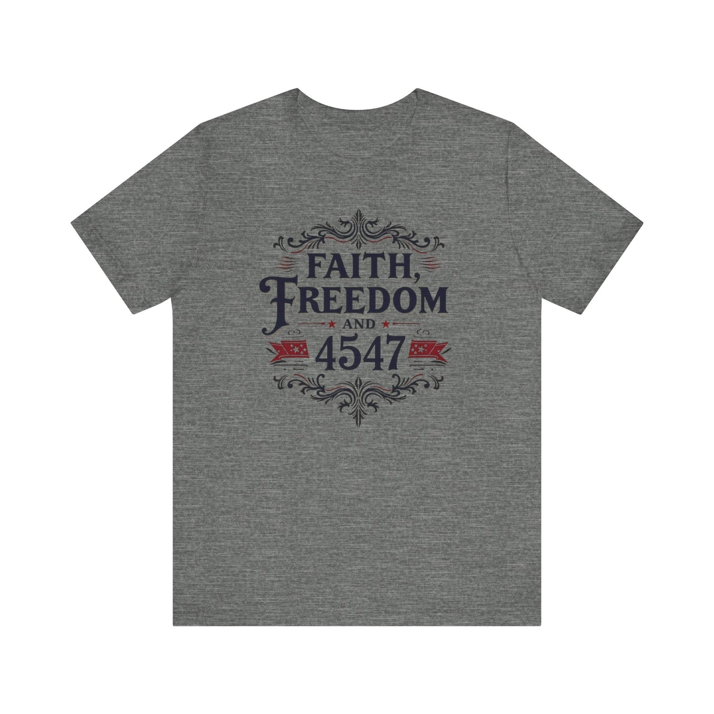 Faith and Freedom Unisex Tee | Inspirational Shirt, Casual Wear, Graphic Tee, Gift for Him, Women’s Fashion, Everyday Comfort