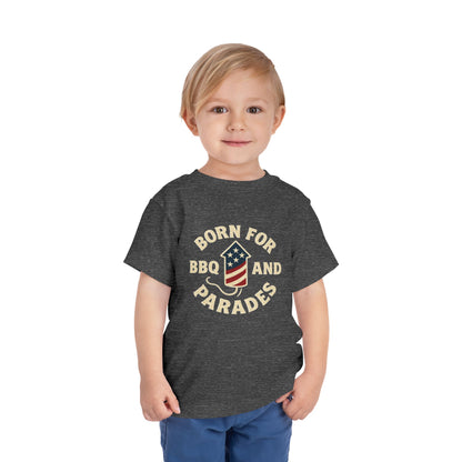 Born for BBQ and Parades, Kids Summer Shirt, Fourth of July Outfit, Toddler Independence Day Clothing, Fun Baby Tee
