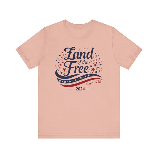 Land of the Free - Unisex Jersey Short Sleeve Tee