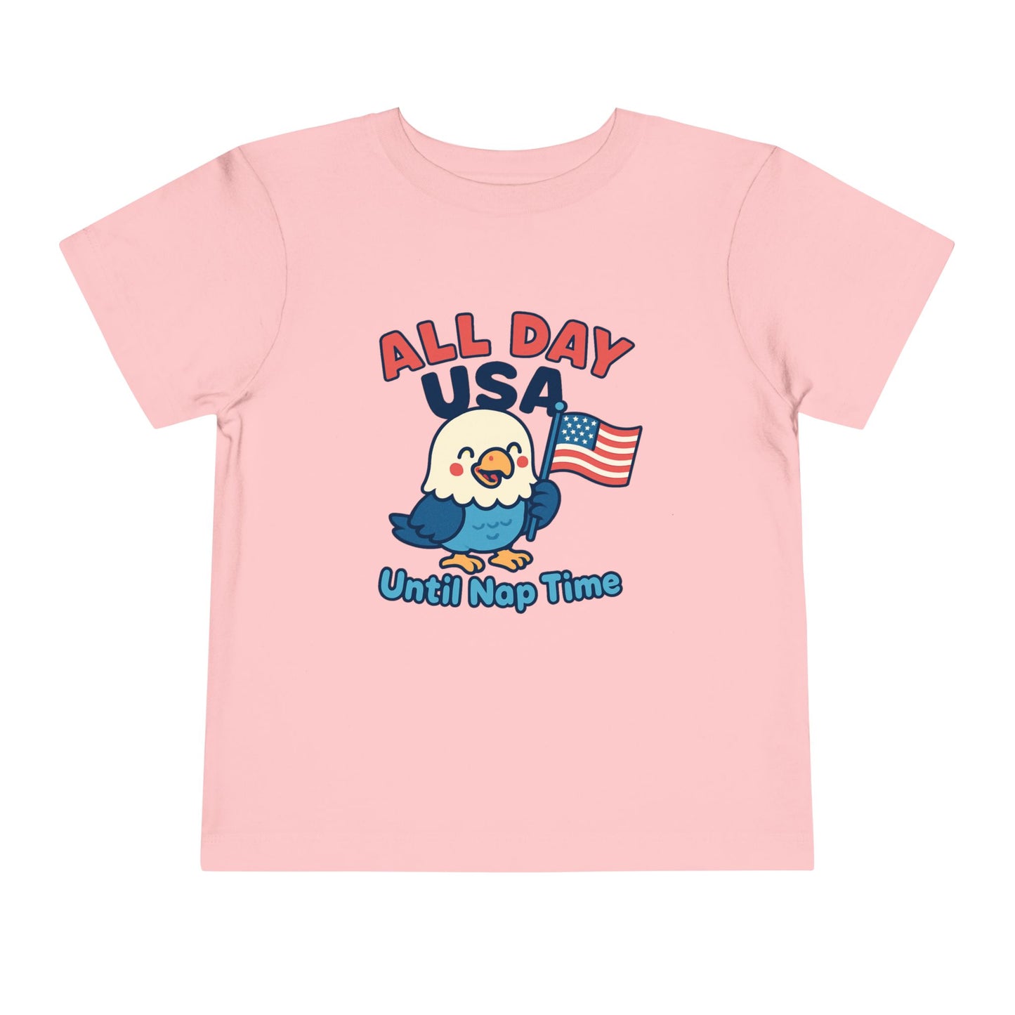 All Day USA Until Nap Time - Cute Kids Shirt