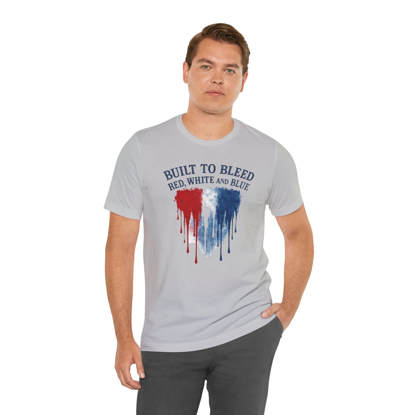 Built to Bleed Red White and Blue Shirt, Americana Tee