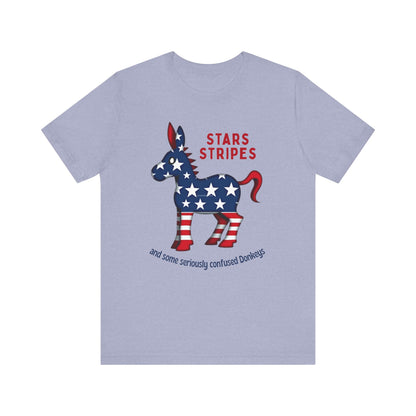 Stars & Stripes Confused Donkey Tee