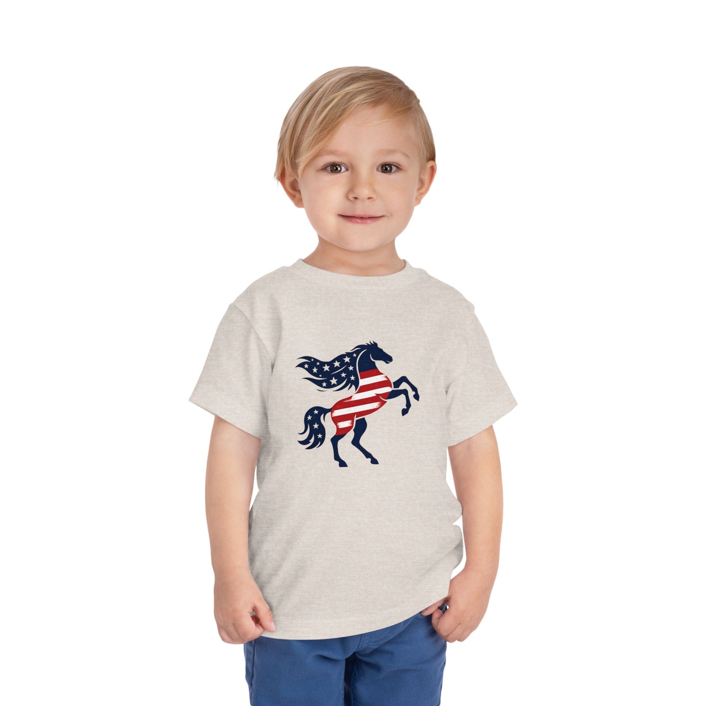 Patriotic Bucking Horse tee