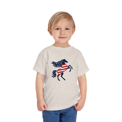 Patriotic Bucking Horse tee
