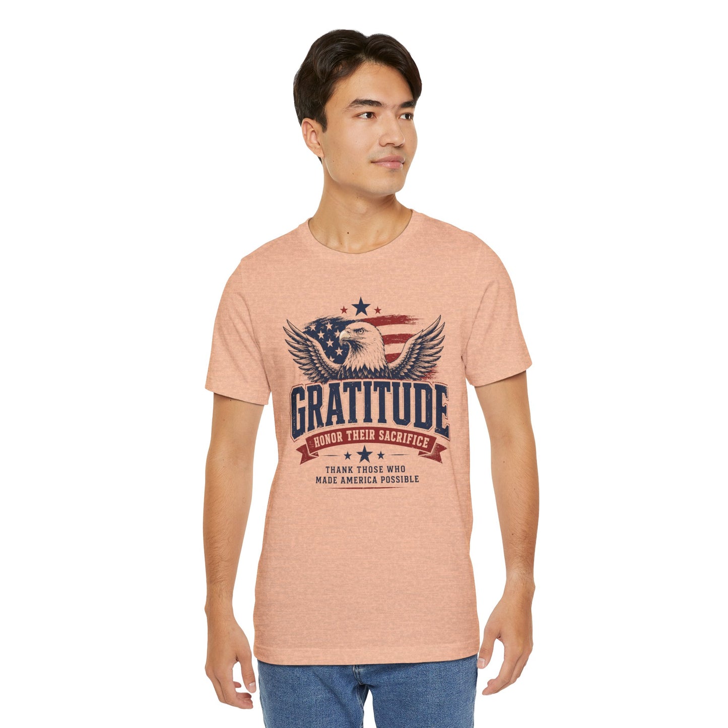 Gratitude Eagle Patriotic T-Shirt