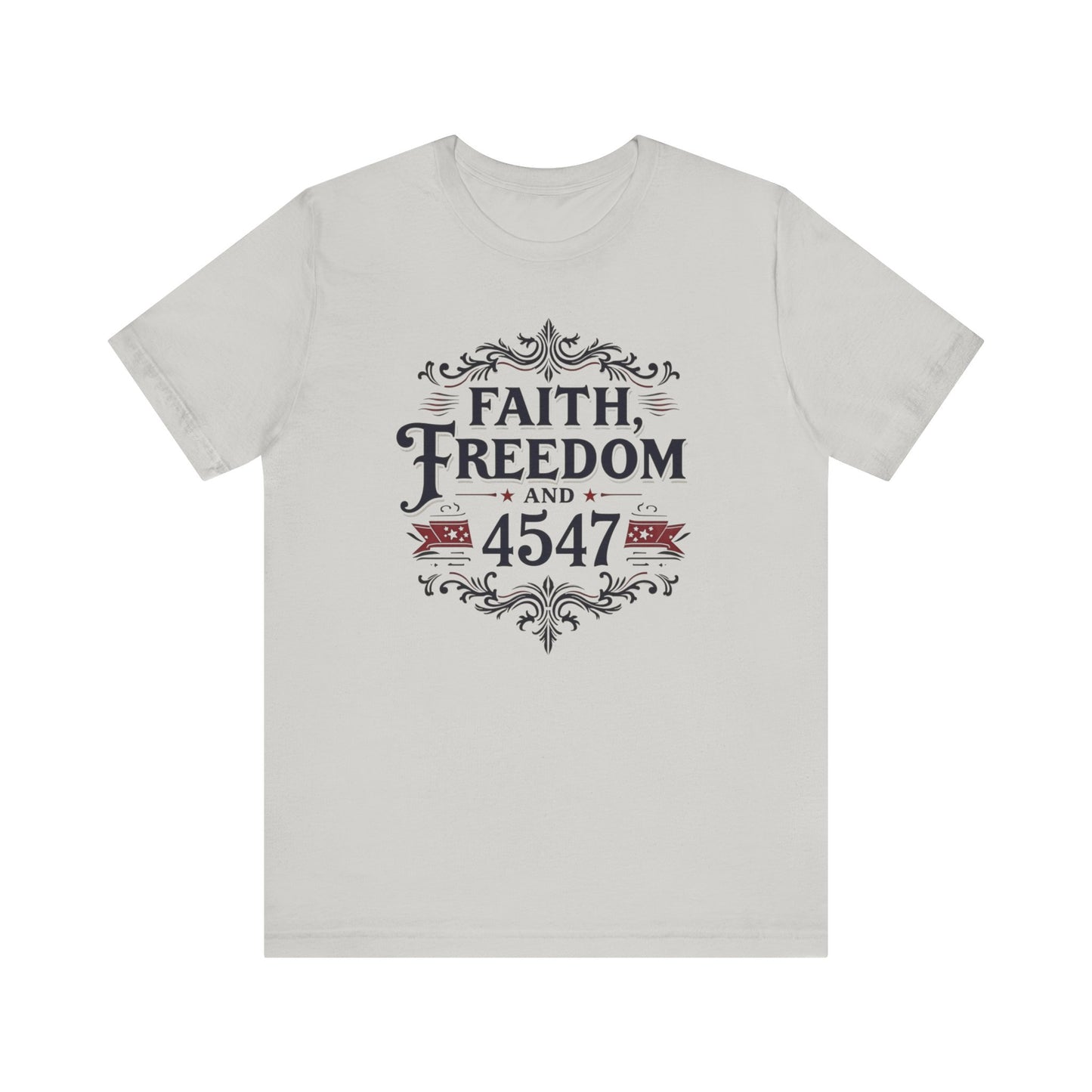 Faith and Freedom Unisex Tee | Inspirational Shirt, Casual Wear, Graphic Tee, Gift for Him, Women’s Fashion, Everyday Comfort