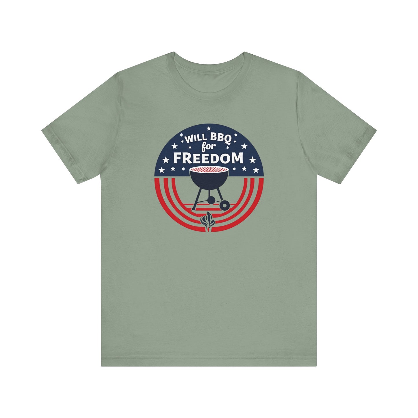BBQ Freedom Tee | Unisex Jersey Shirt, Grill Lover Gift, 4th of July Shirt, Summer BBQ Apparel, Freedom Celebration Top