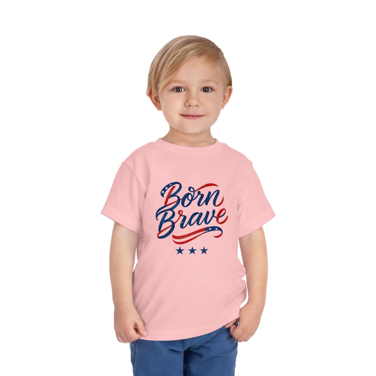 Born Brave' Graphic Tee, Toddler Short Sleeve Tee