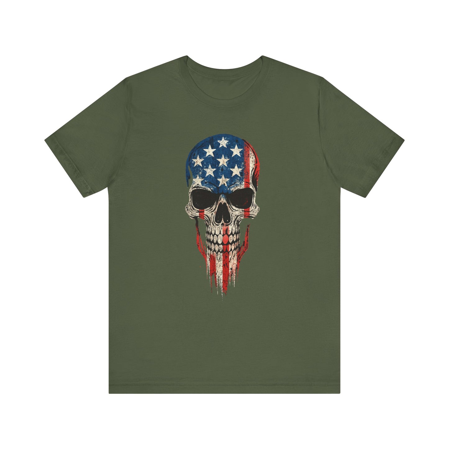 Patriotic Skull Graphic Tee