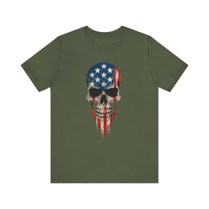 Patriotic Skull Graphic Tee