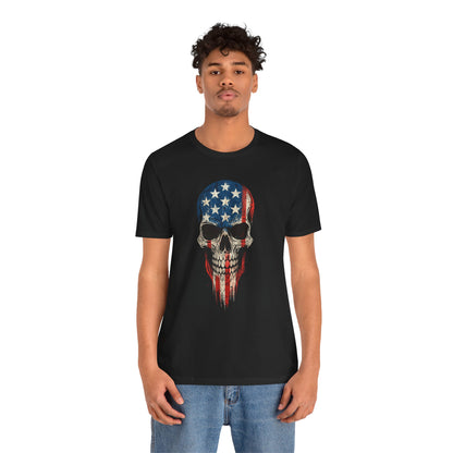 Patriotic Skull Graphic Tee