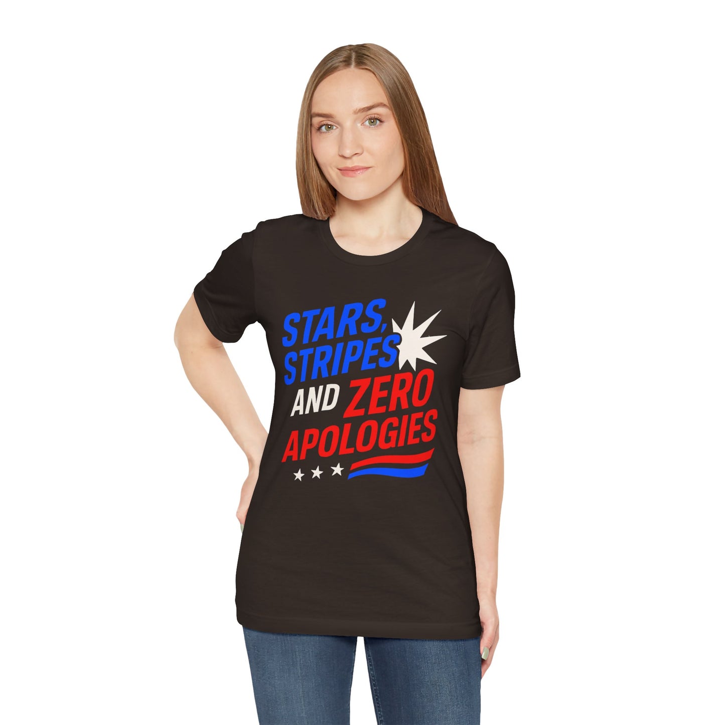 Stars, Stripes, and Zero Apologies tee