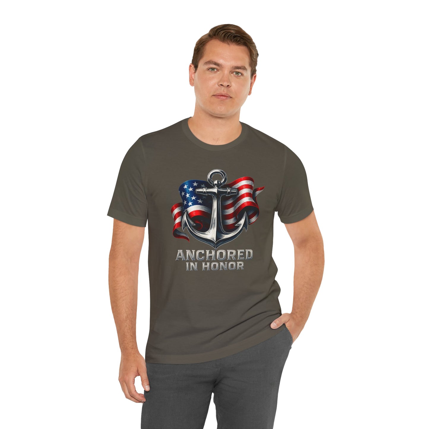 Navy Support Tee - Unisex Jersey Short Sleeve