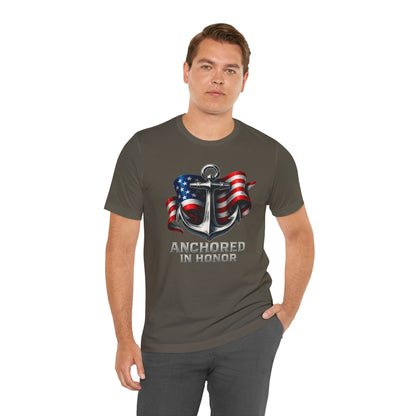 Navy Support Tee - Unisex Jersey Short Sleeve