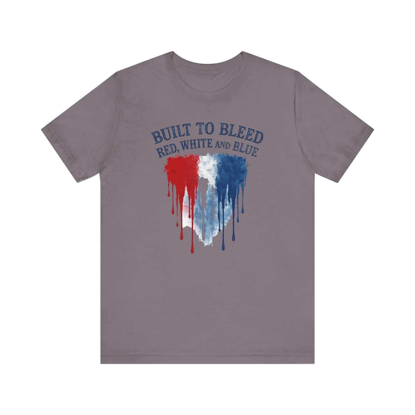 Built to Bleed Red White and Blue Shirt, Americana Tee