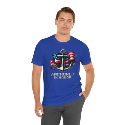 Navy Support Tee - Unisex Jersey Short Sleeve