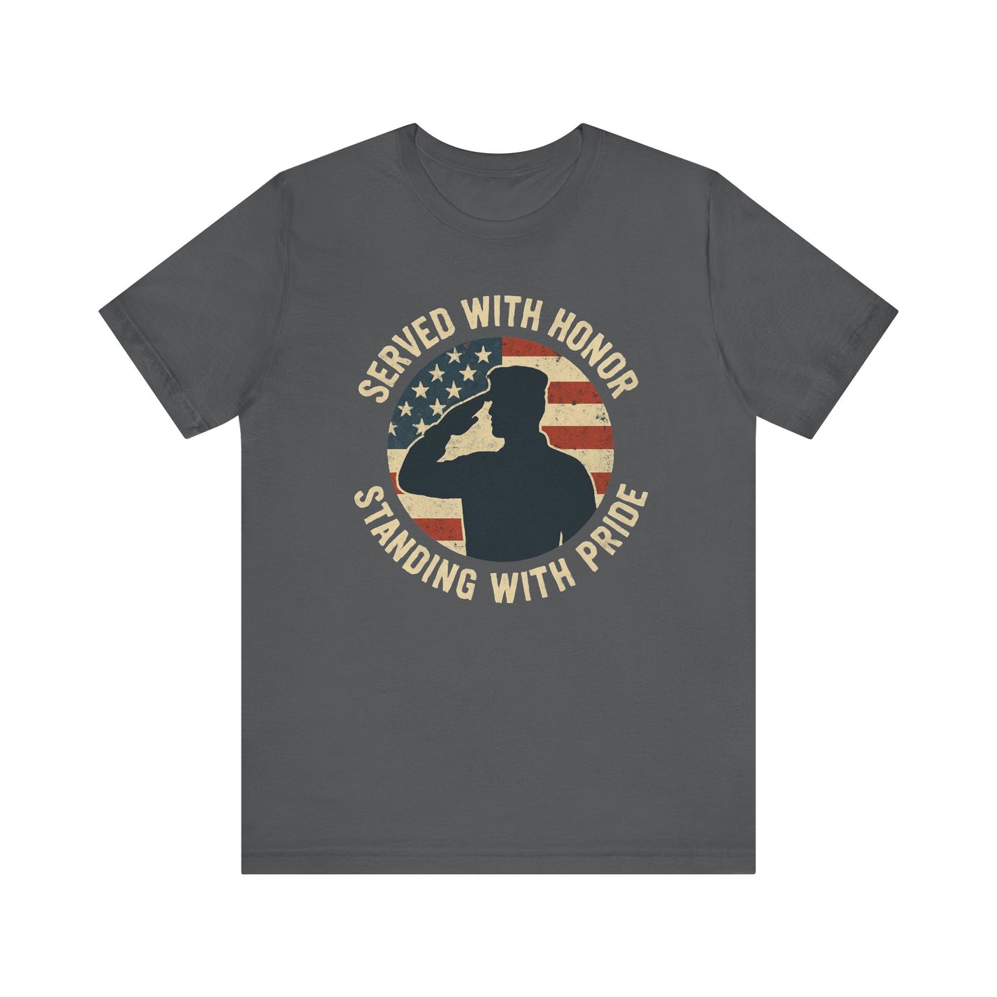 Served with Honor  American Flag Tribute T-Shirt
