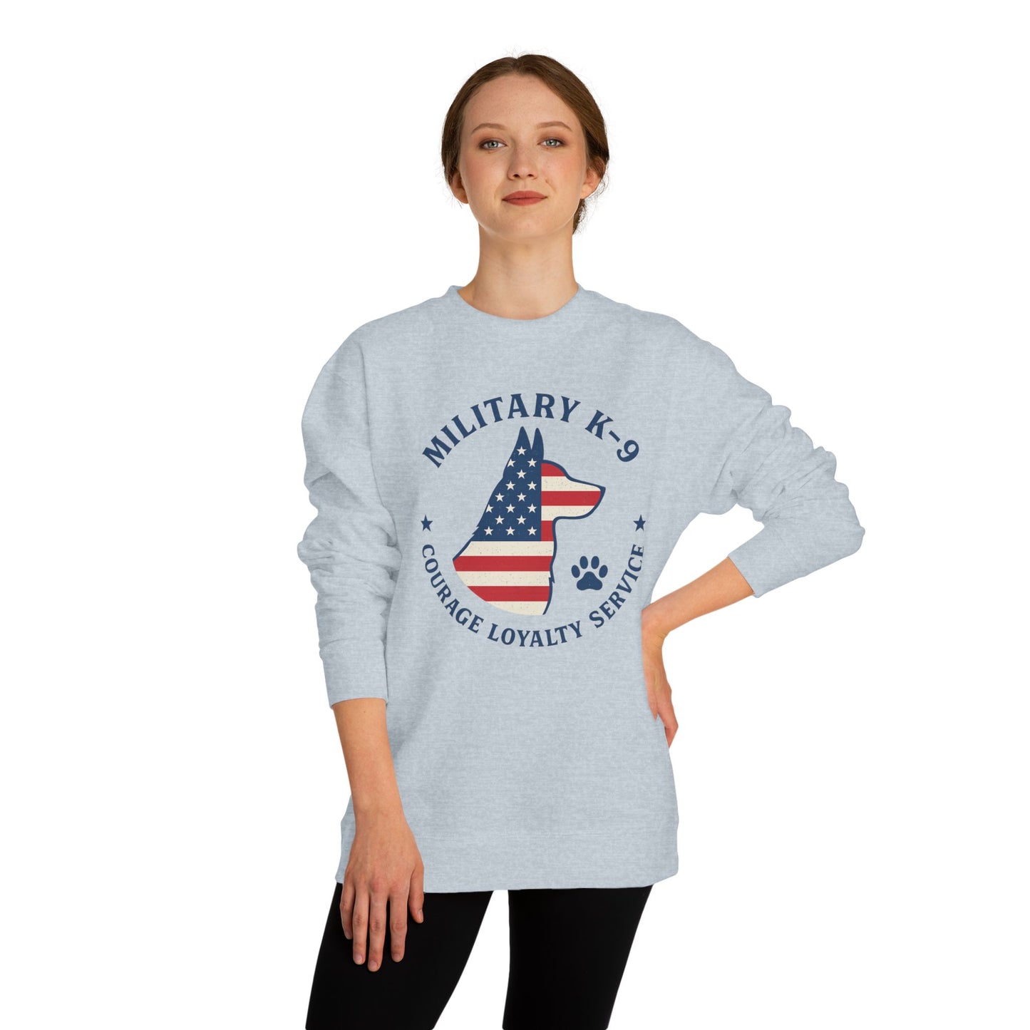 Military K9 Crewneck Sweatshirt